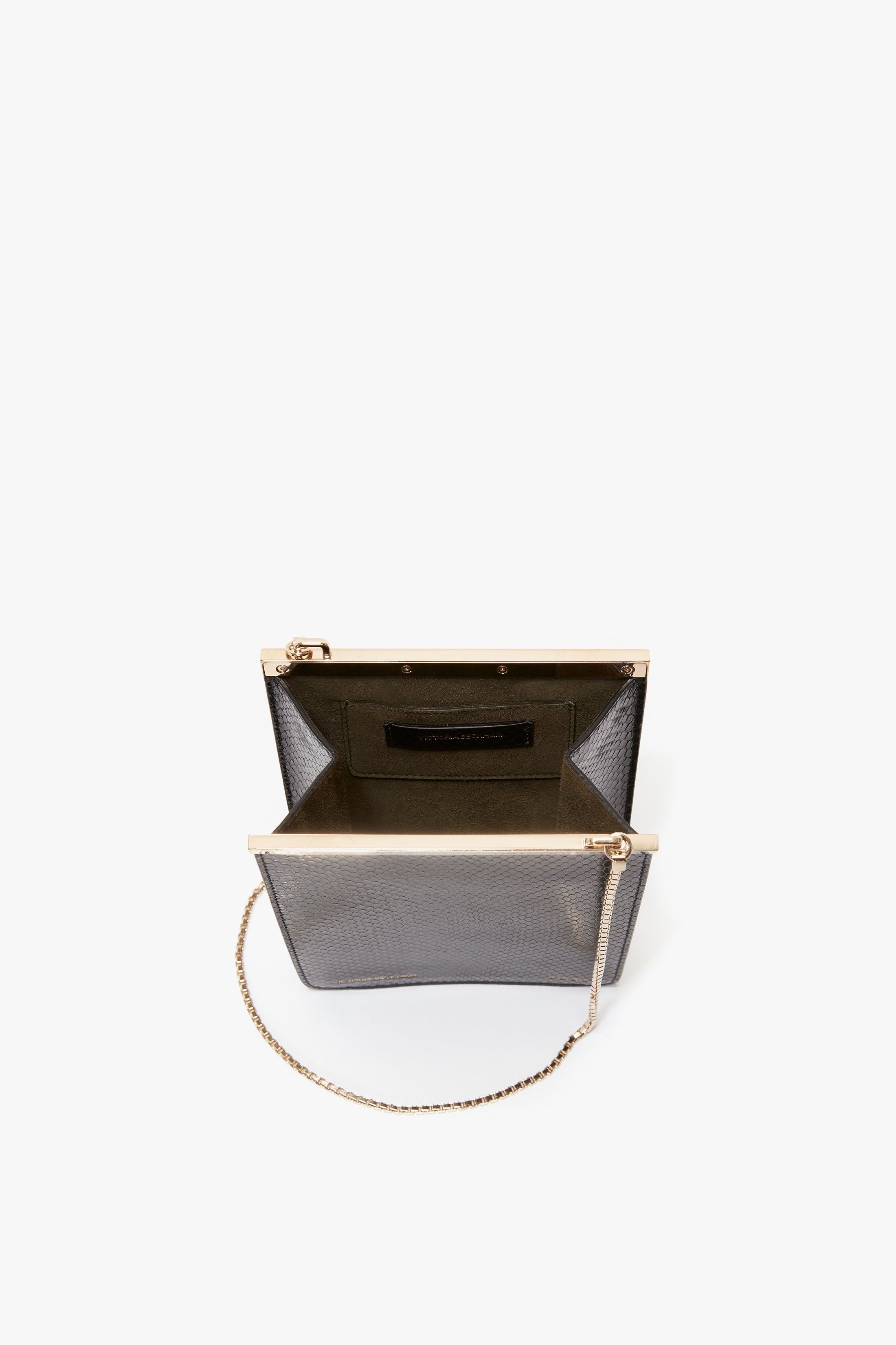 Frame Purse In Black Leather - 3