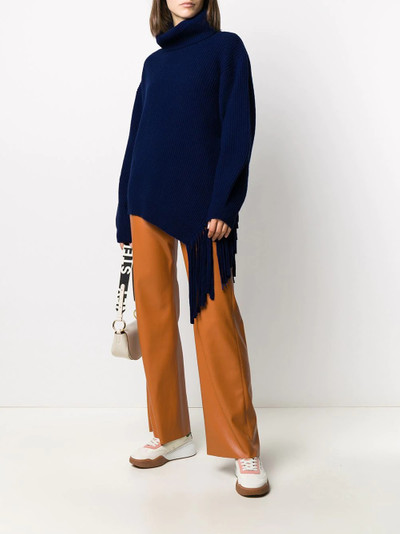 Stella McCartney asymmetric fringe jumper outlook