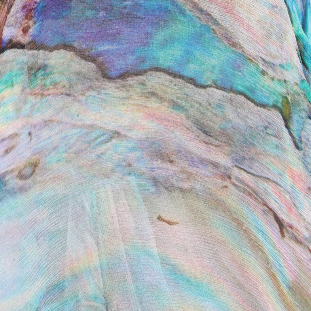 Mermaid Print Long Dress - 5