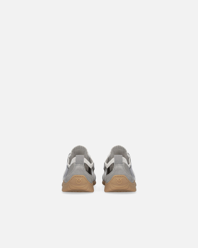 KNIT LOW-TOP SNEAKERS WITH MIRROR-FINISH INSERTS 8