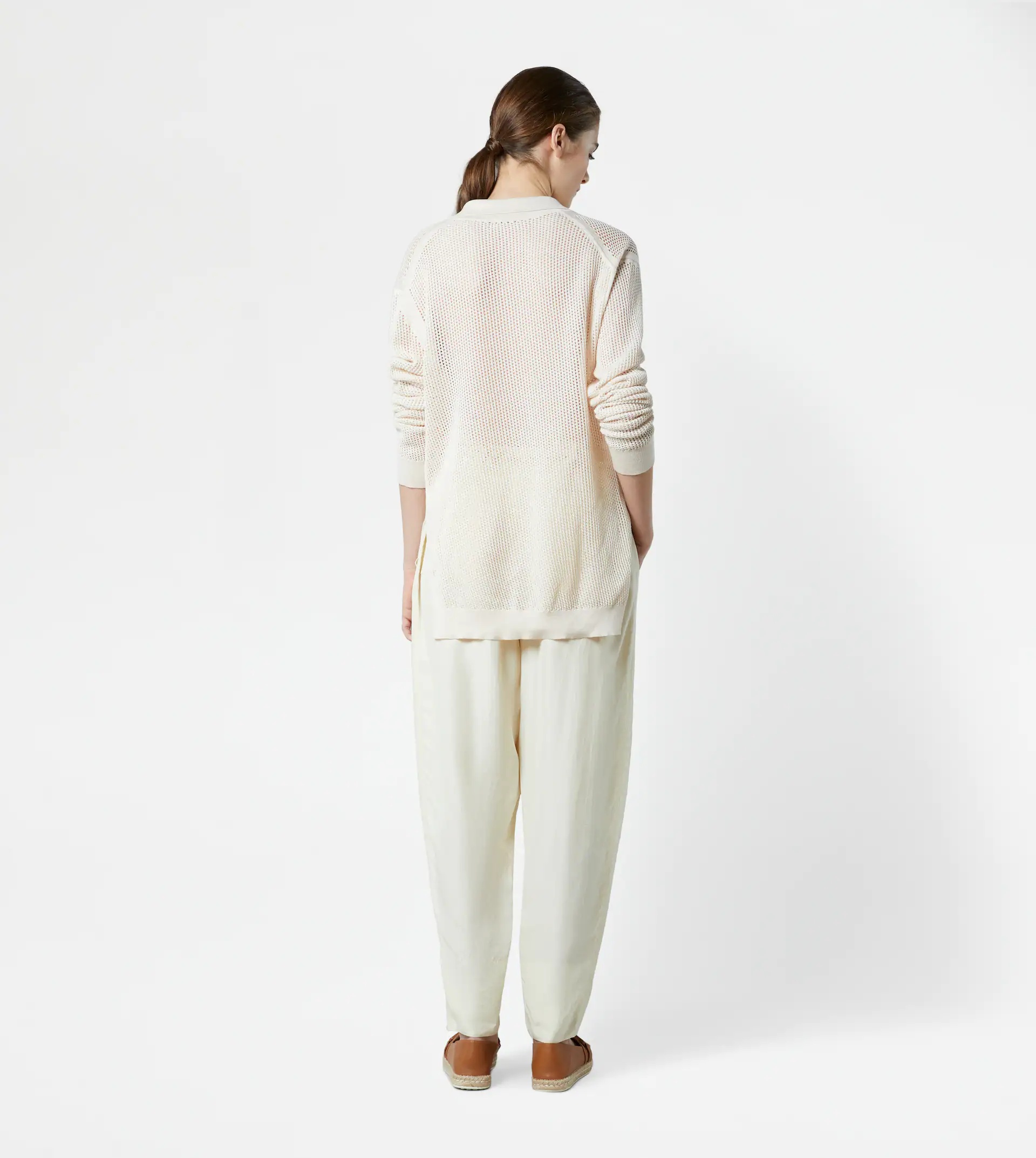 KNITTED POLO SHIRT - WHITE - 3