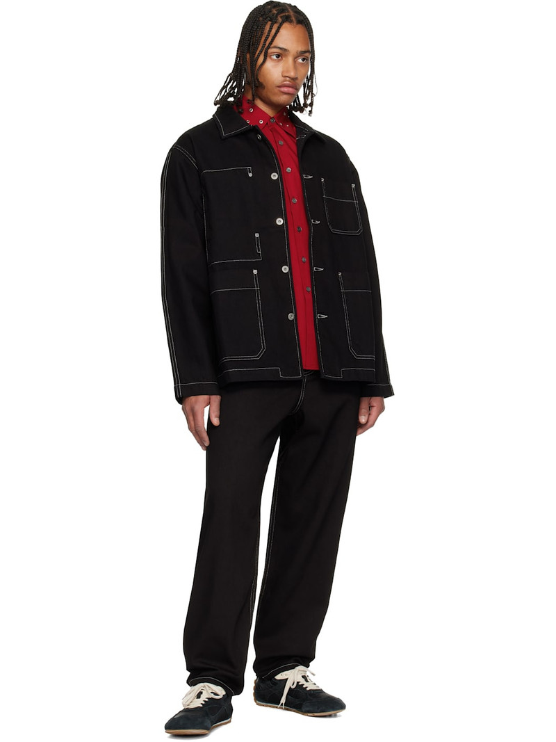 CASEY/CASEY Black Camille Denim Jacket outlook