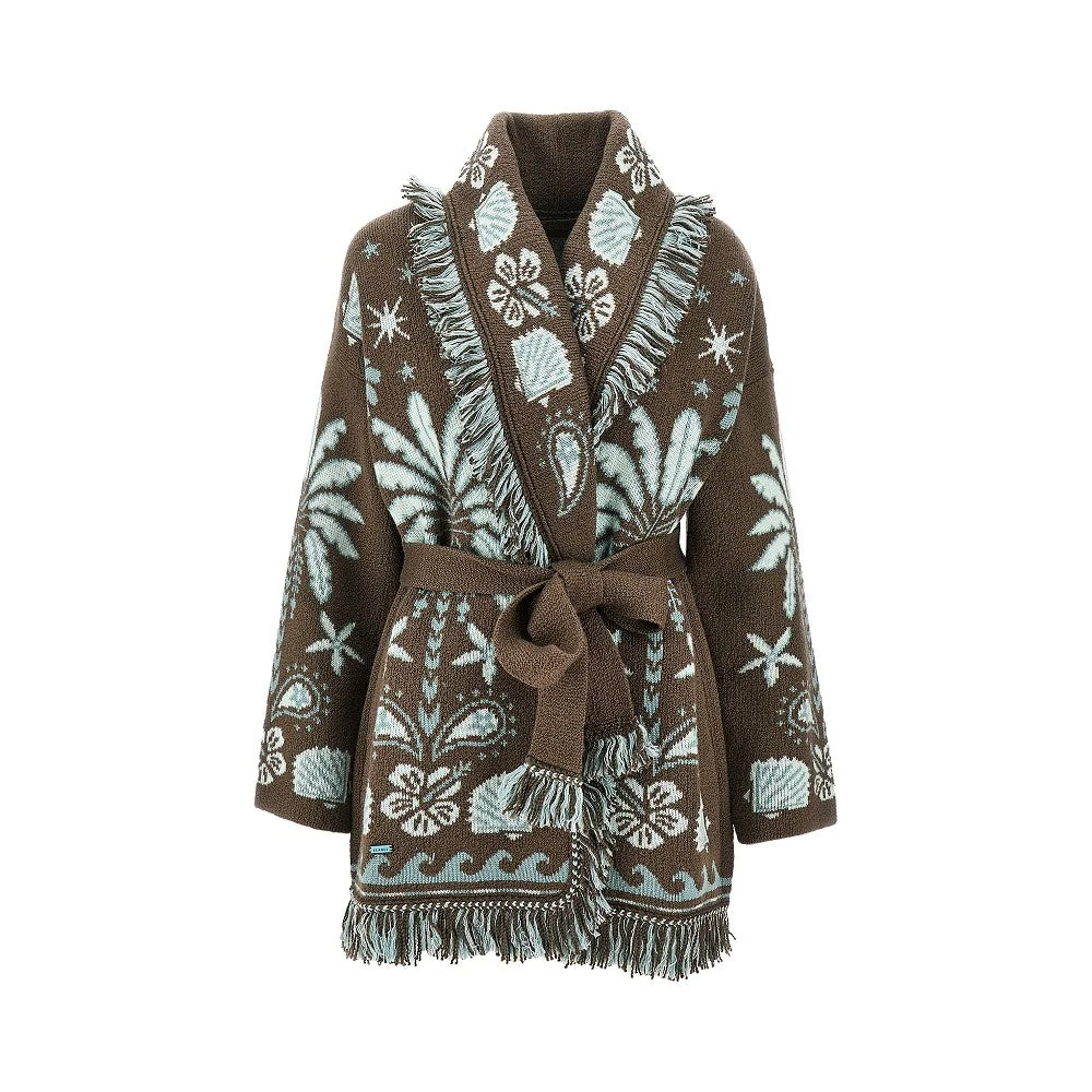 'ECHOES OF THE ISLAND' WOOL BLEND CARDIGAN - 1