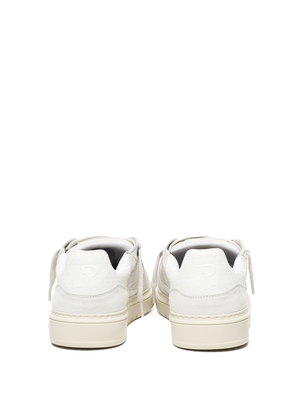 leather-panelled sneakers - 3