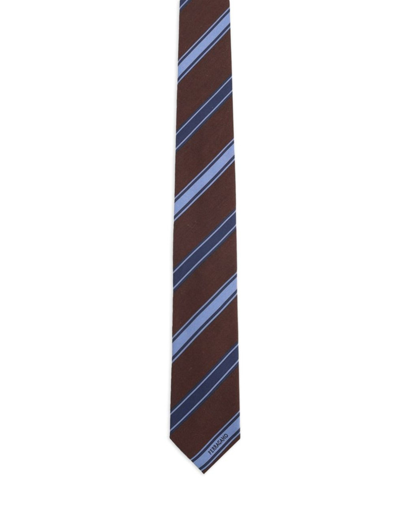 FERRAGAMO striped tie outlook