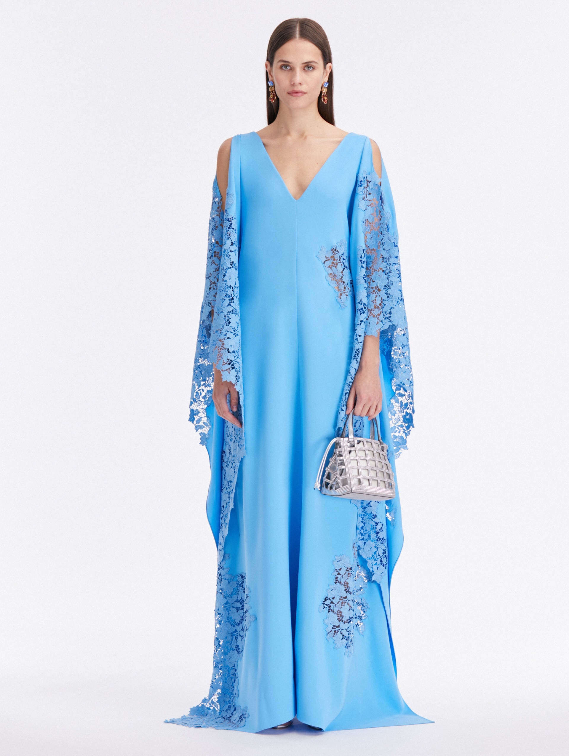 GARDENIA GUIPURE LACE CAFTAN - 5