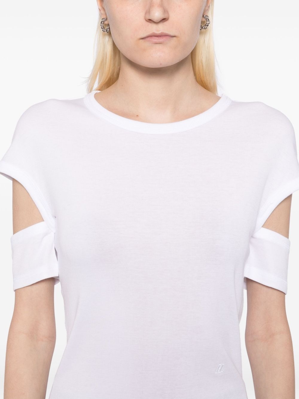 slashed shrunken T-Shirt - 5