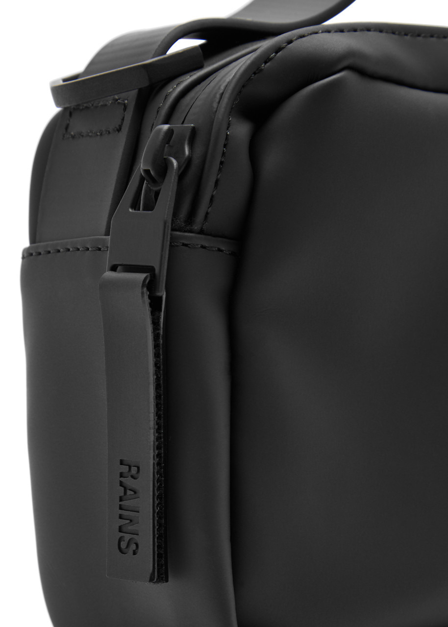 Box micro rubberised cross-body bag - 3