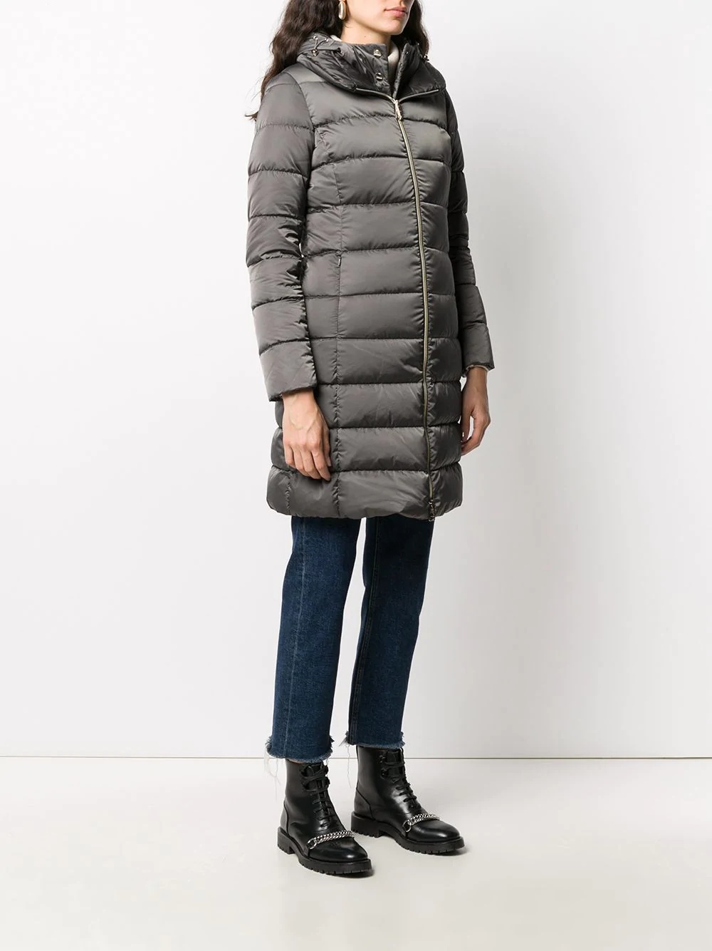 double-layer padded coat - 3