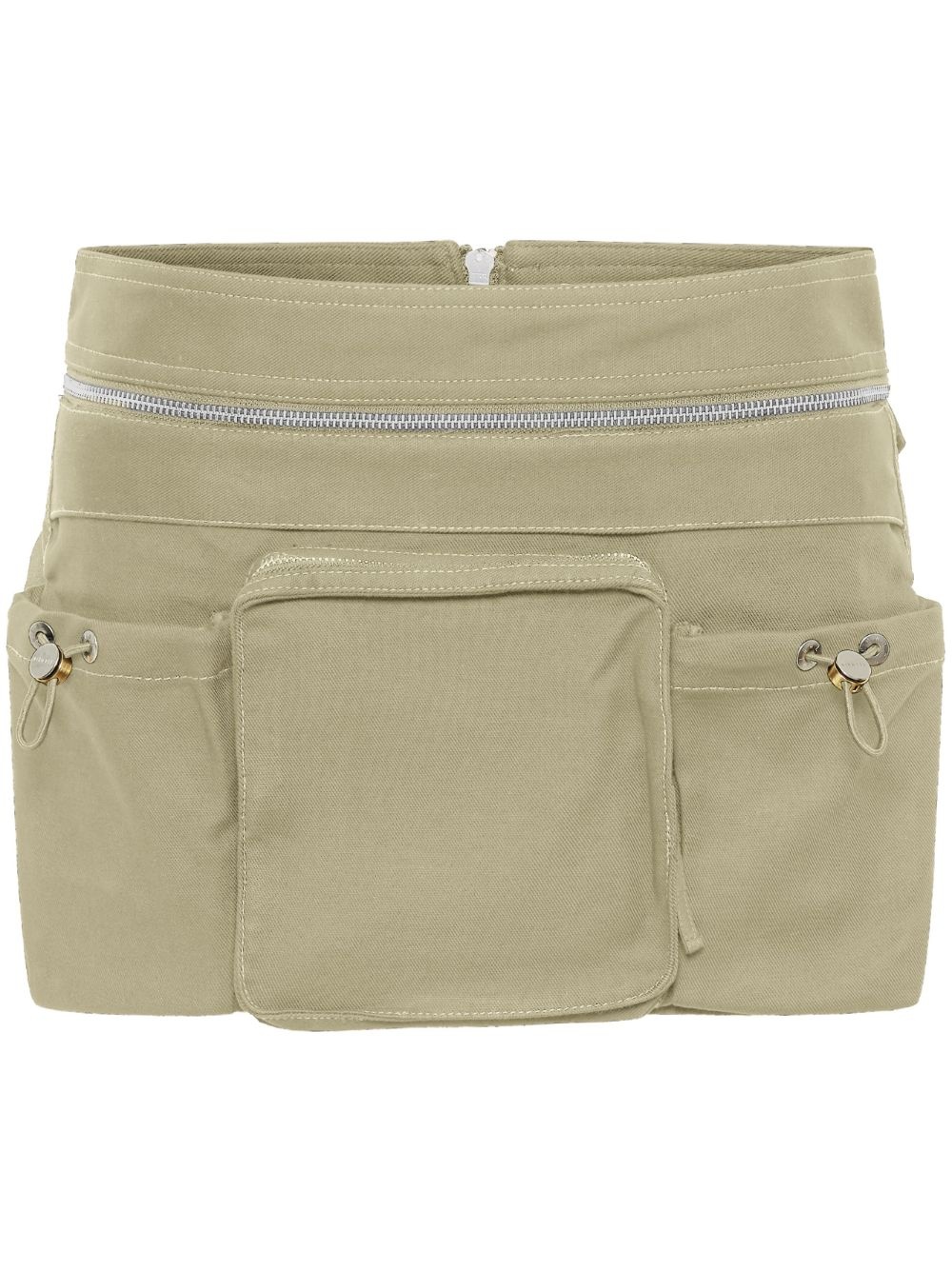 belted-waist mini skirt - 1