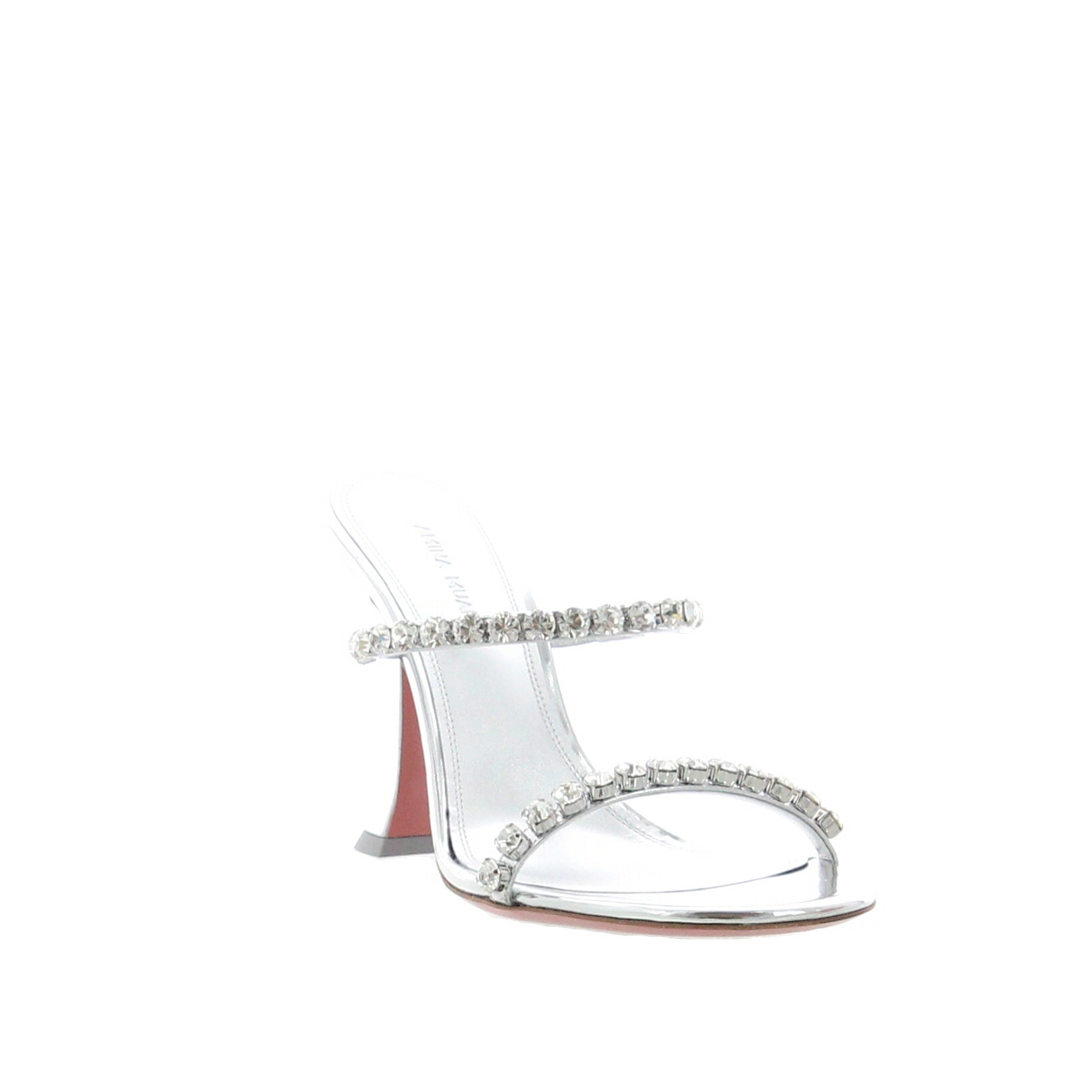 Amina Muaddi – Gigi Slipper – Mirror Silver - 2