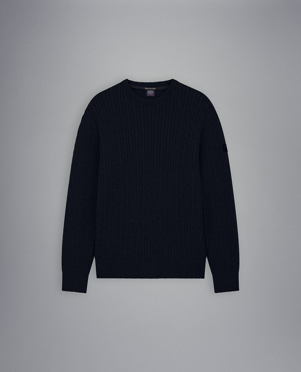 Bretagne wool cable-knit - 1