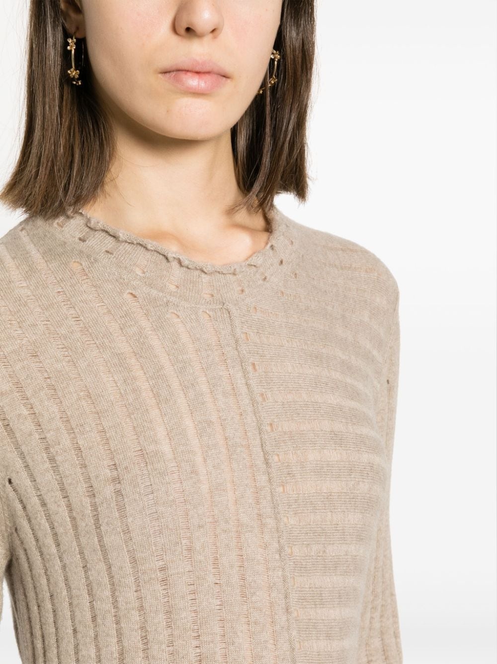 asymmetric cashmere jumper - 5