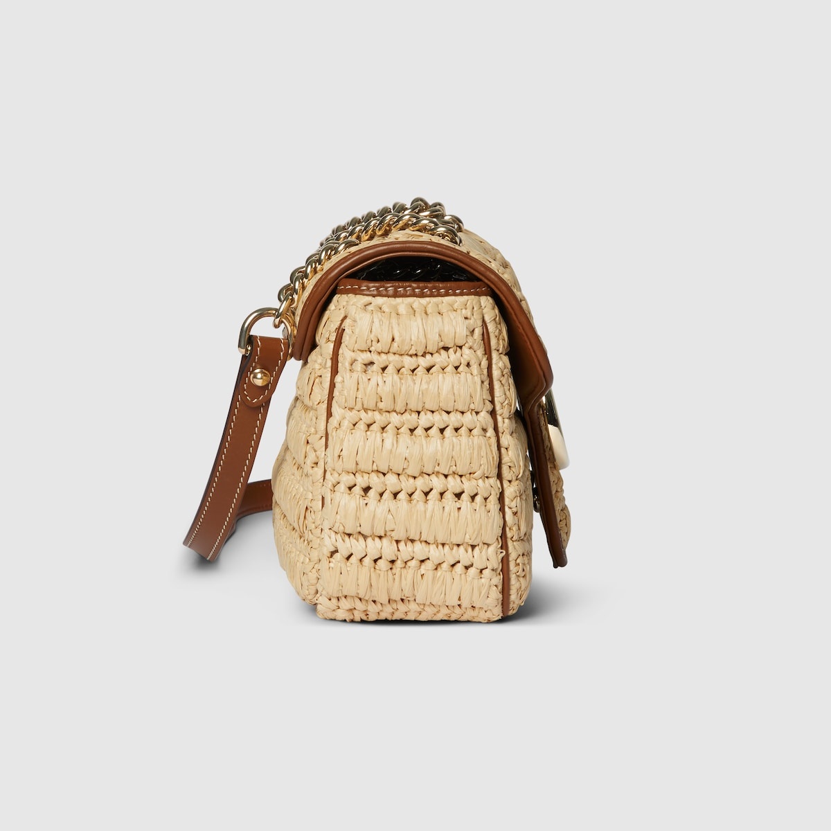 GG Marmont woven medium shoulder bag - 5