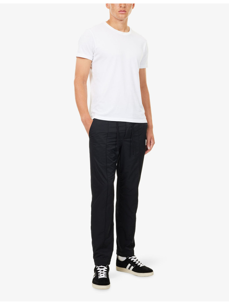 TOM FORD Drawstring Tapered-Leg Woven Trousers outlook