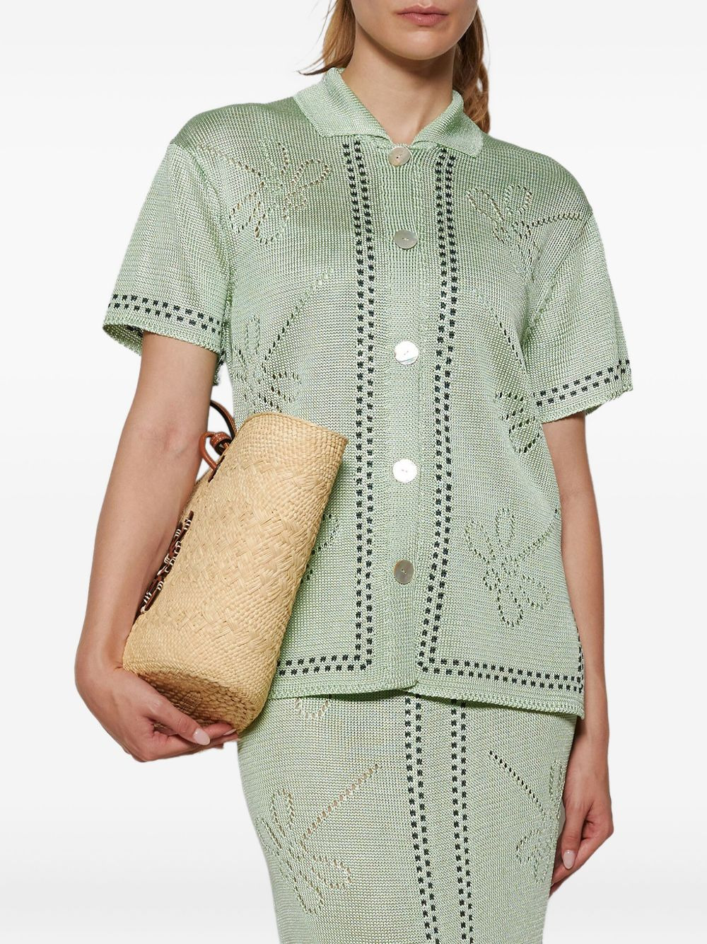 Garden Party short-sleeve knitted shirt - 3