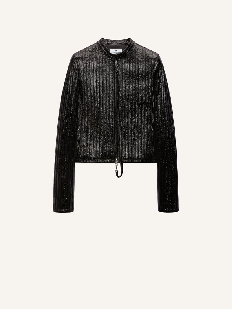 CITY STRIPED VINYL BIKER 1