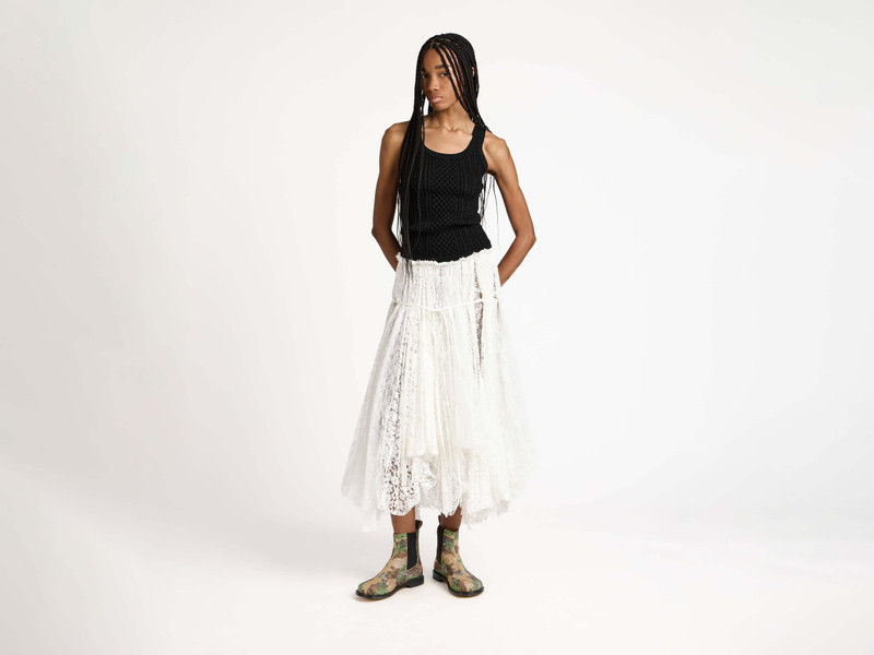 JW Anderson CABLE-KNIT TANK TOP IN BLACK outlook