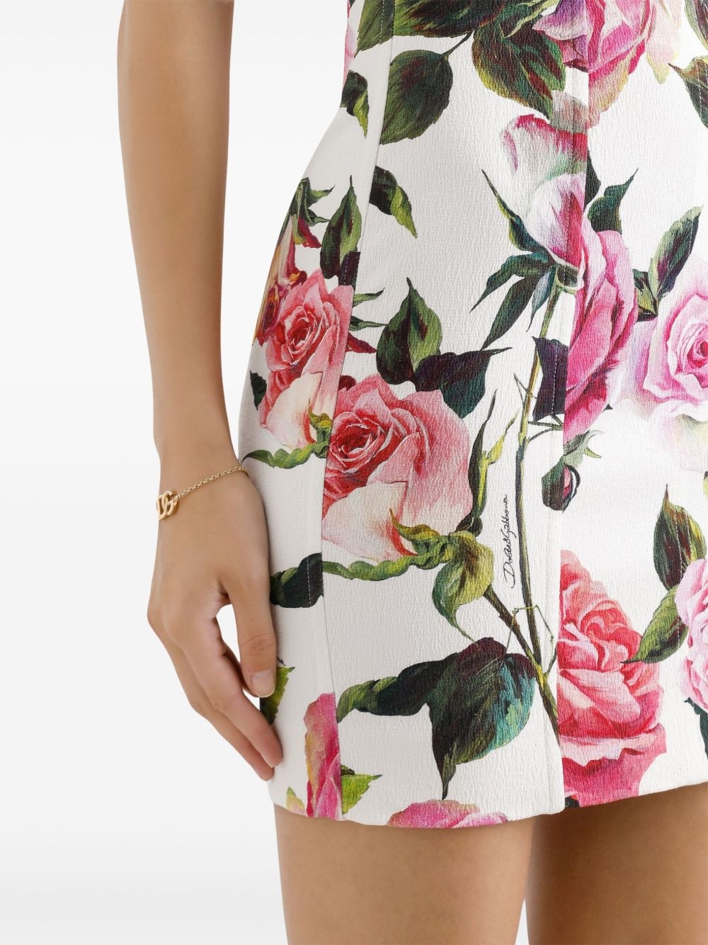 floral-print mini dress - 4