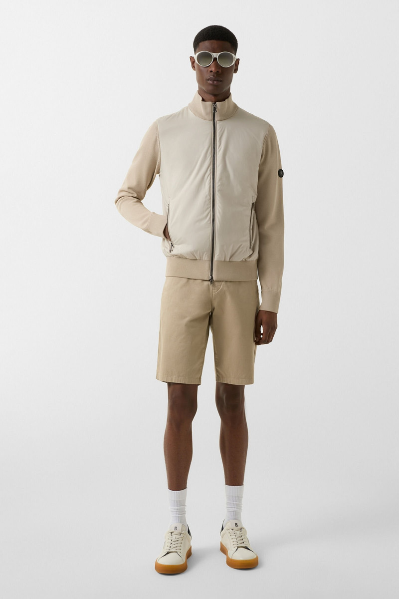 BOGNER Zisco hybrid knit jacket in Sand outlook