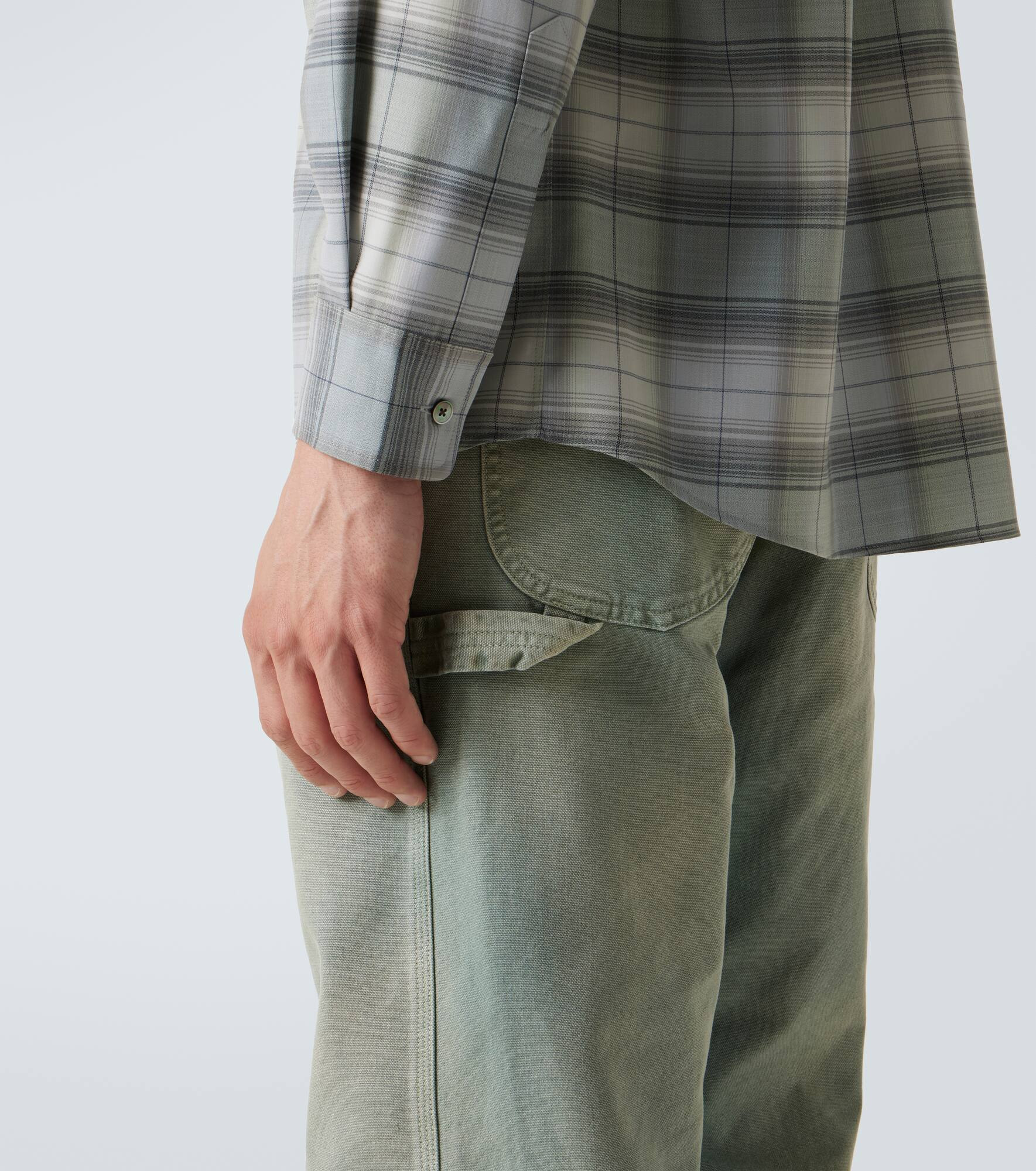 Checked wool shirt - 6