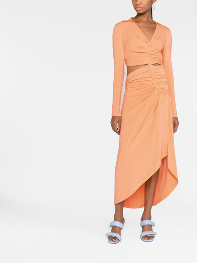 Off-White cut-out draped dress outlook