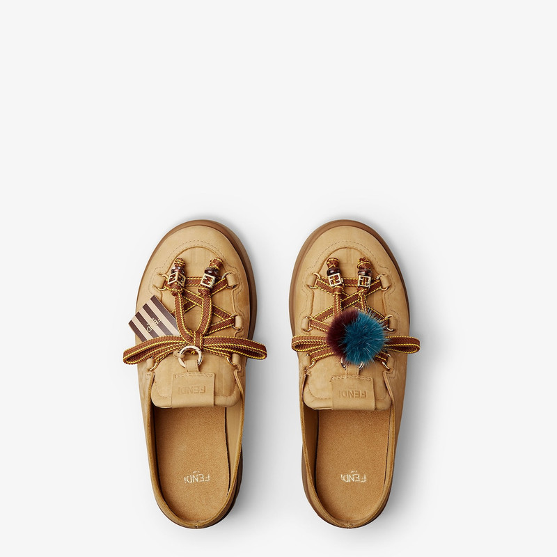 Apres Chic Light brown nubuck leather sabots 4