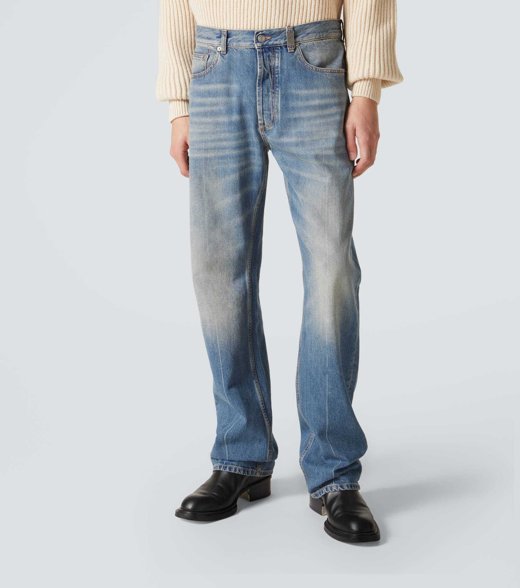 Faded straight jeans - 3