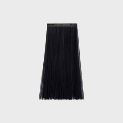 CELINE SKIRT WITH SUNBURST PLEATS IN SILK TULLE outlook