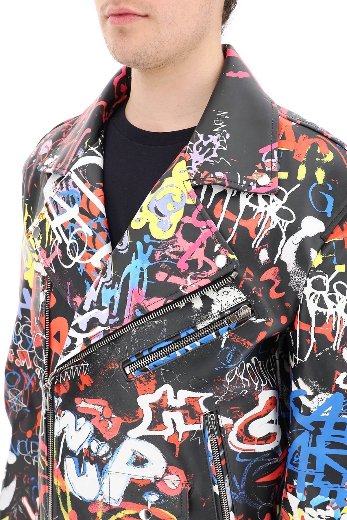 GRAFFITI BIKER JACKET - 5