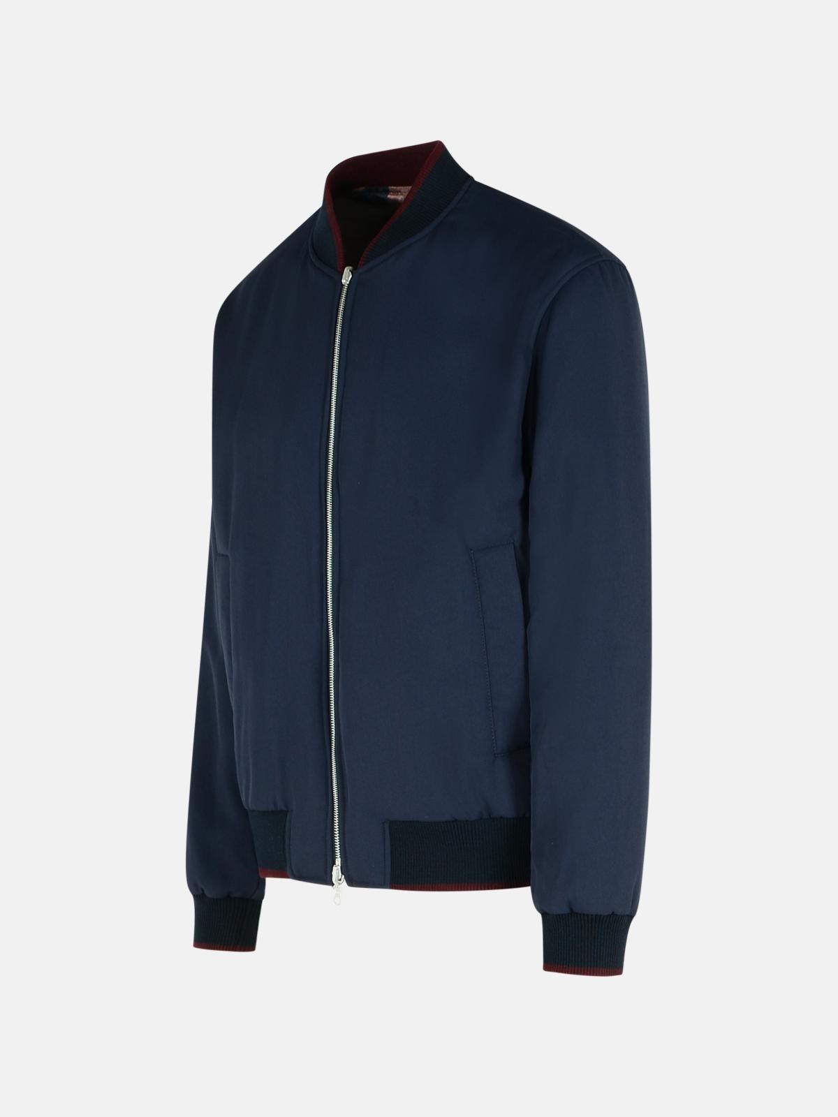 'VOLKER' NAVY VISCOSE BLEND JACKET - 2