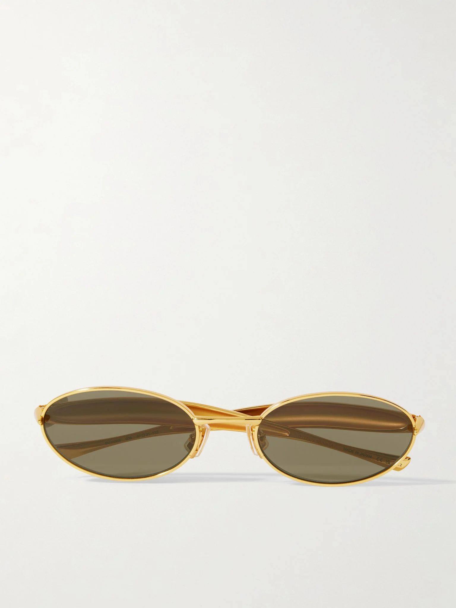 Sardine oval-frame gold-tone sunglasses Gold - 1