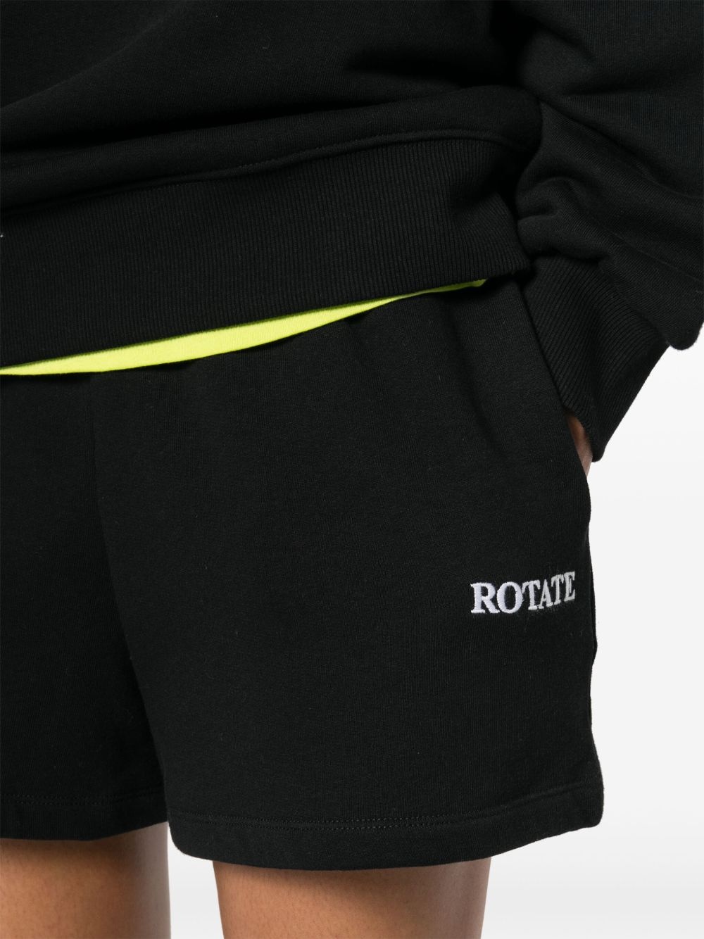 logo-embroidered track shorts - 5