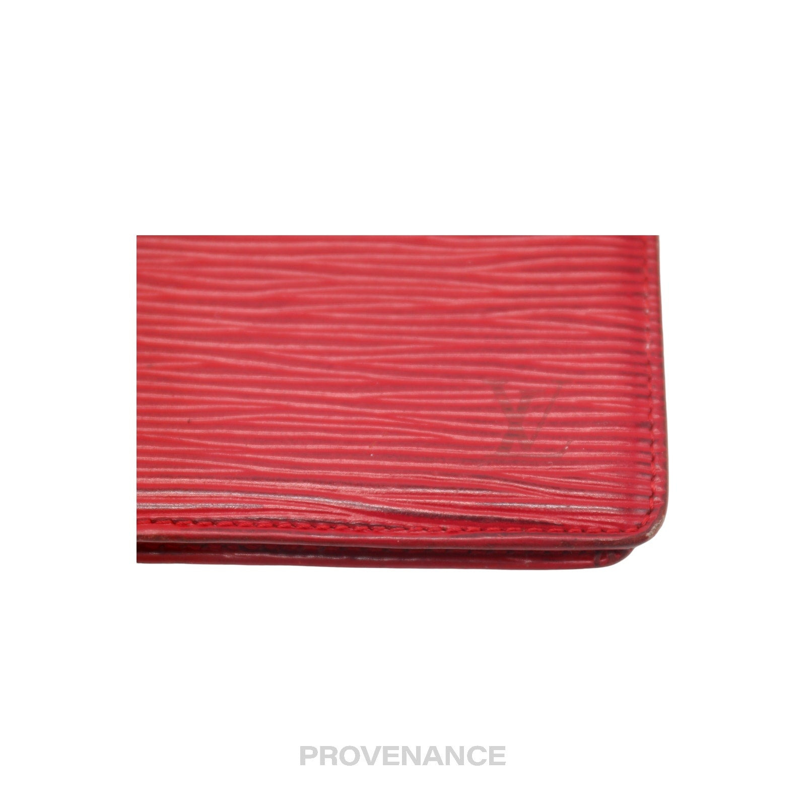 Louis Vuitton 6CC Bifold Wallet - Red Epi Leather - 5