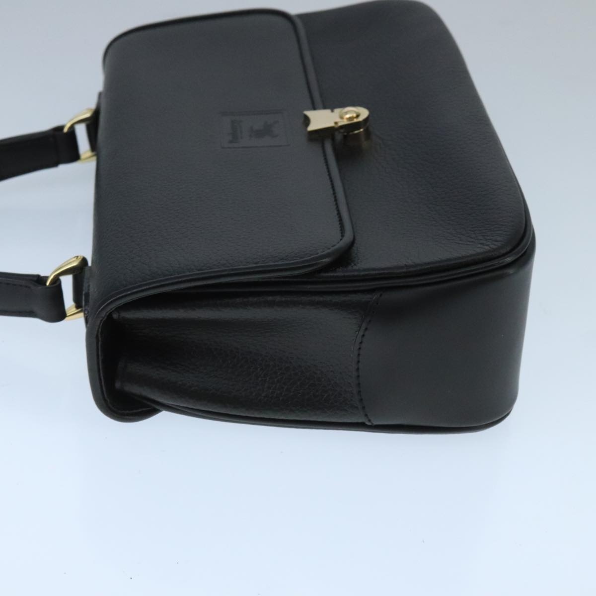 Burberry Hand Bag Leather Black - 4