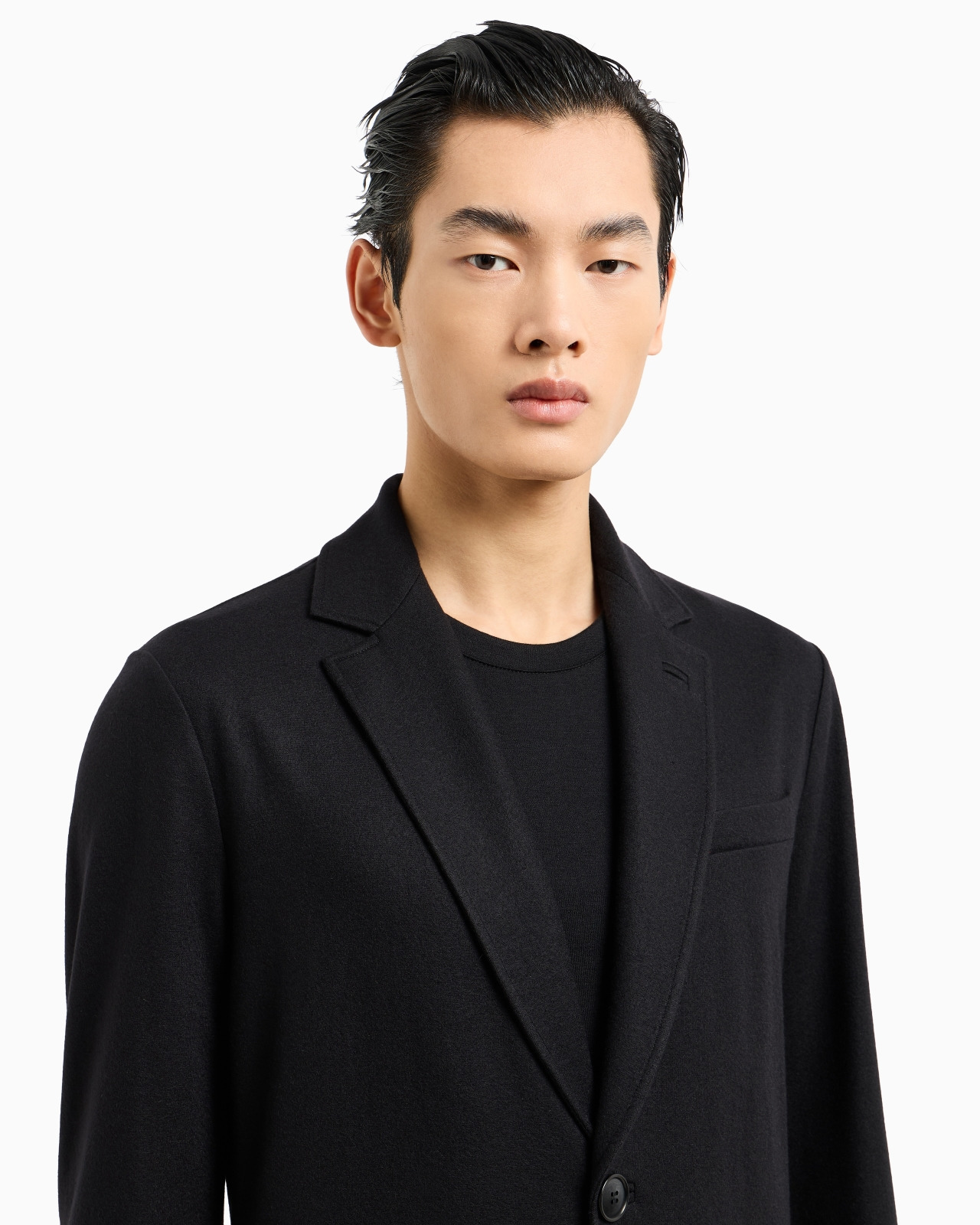 Icon single-breasted jacket in pure cashmere jersey cloth - 5