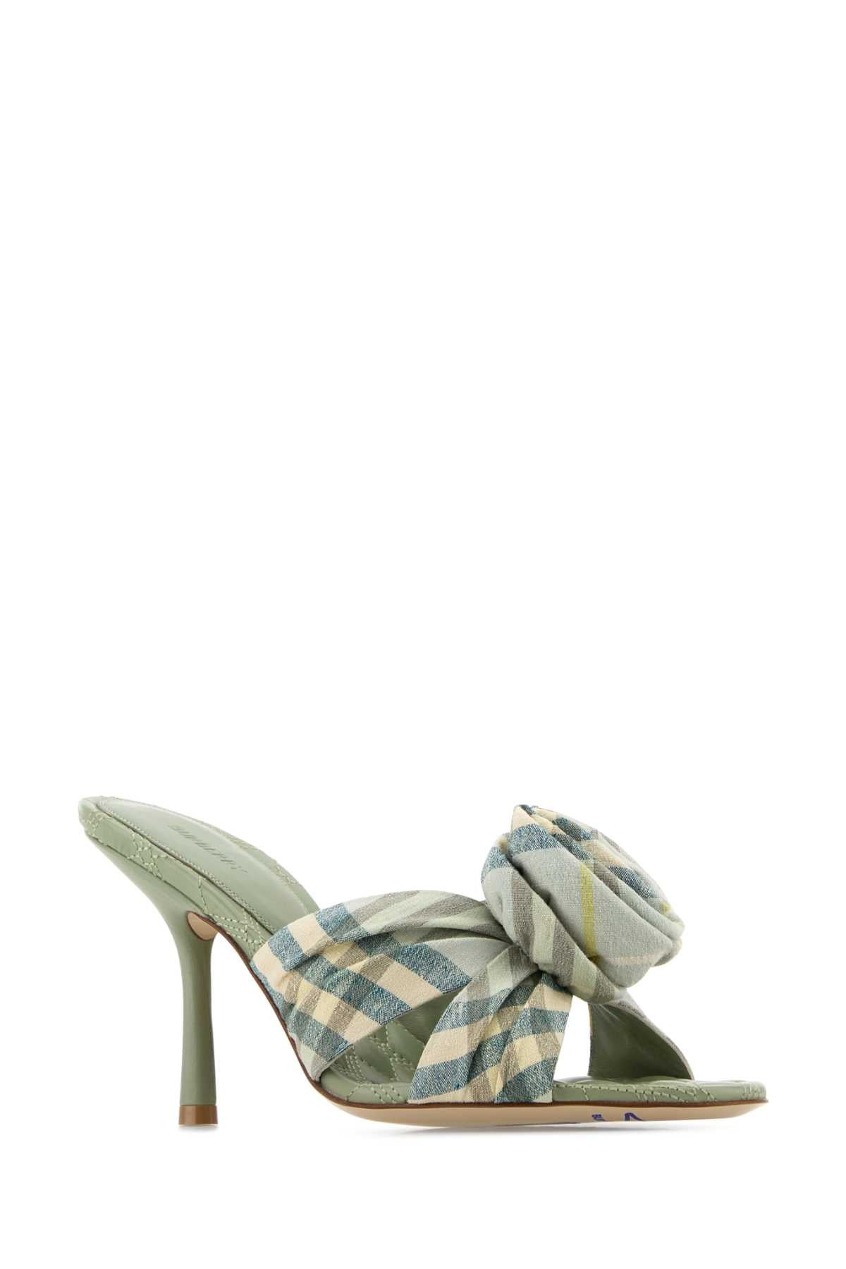Burberry Women Embroidered Fabric Mews Mules - 2