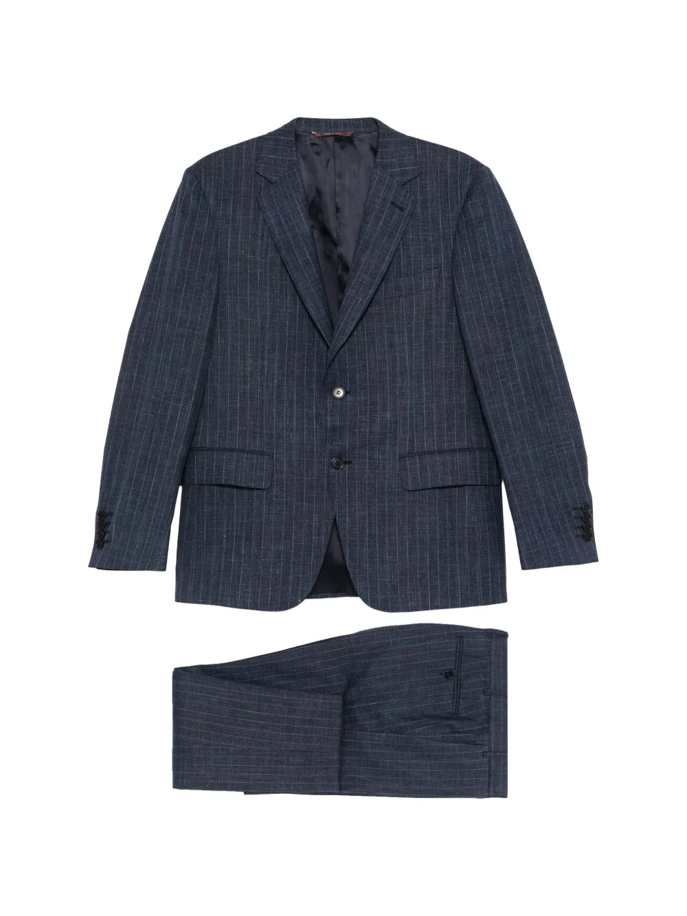 pinstripe two-piece suit - 1