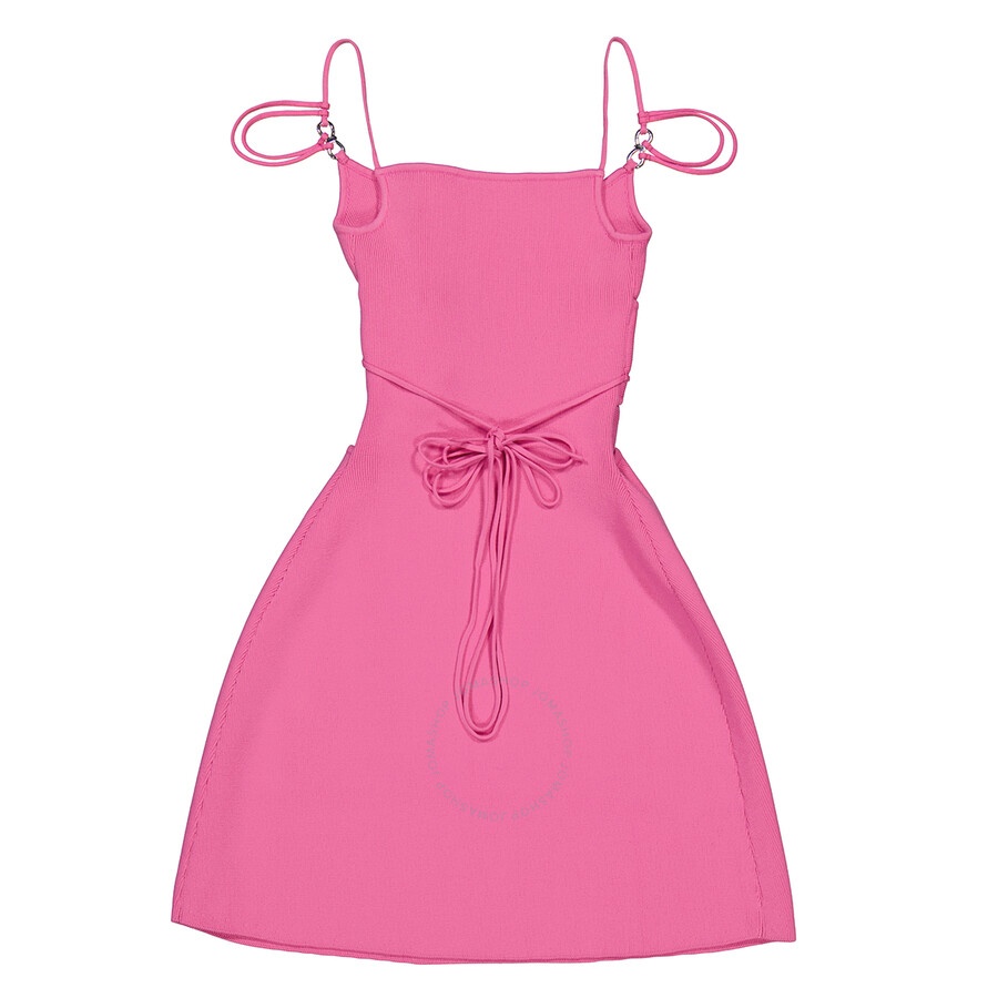 Mach & Mach Ladies Pink Matilde Crystal Bow Dresses - 3