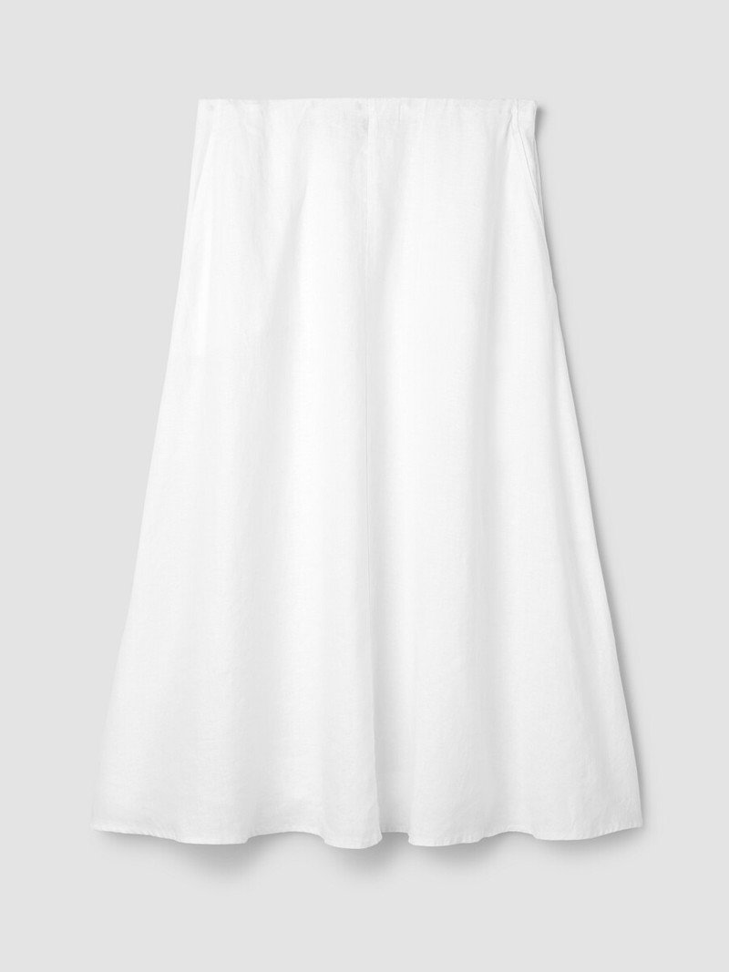 Organic Linen Half-Circle Skirt 1