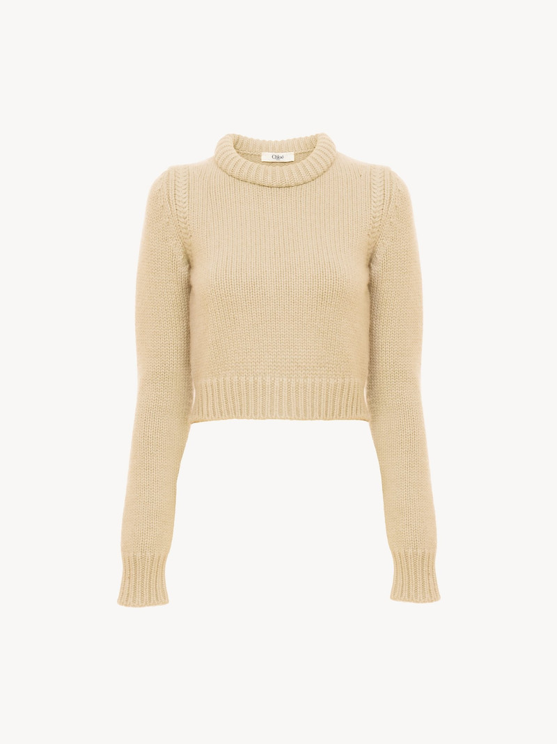 Chloé CROPPED SWEATER IN CASHMERE BLEND outlook