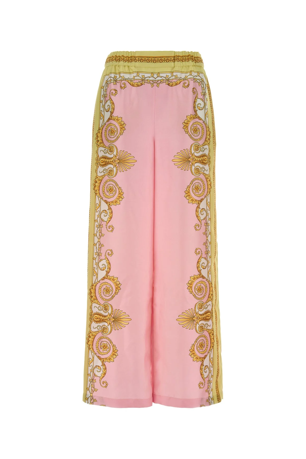 Printed twill wide-leg pant - 1