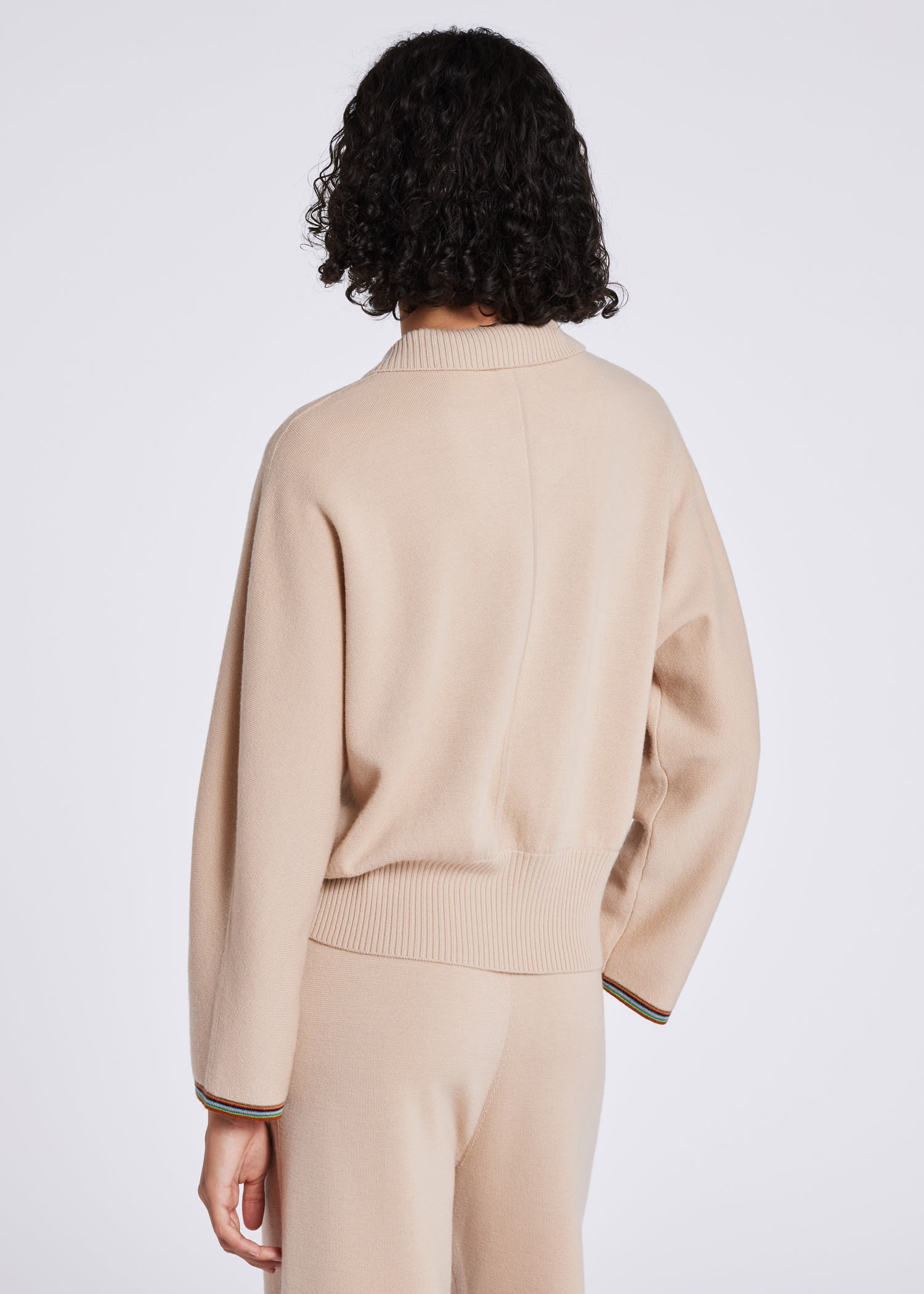 Merino Wool Zip Up Cardigan - 6