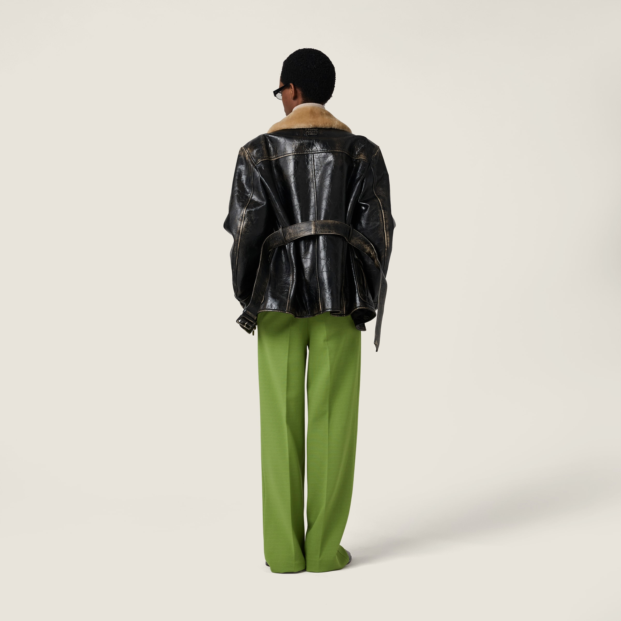Fabric stitch knit pants - 3