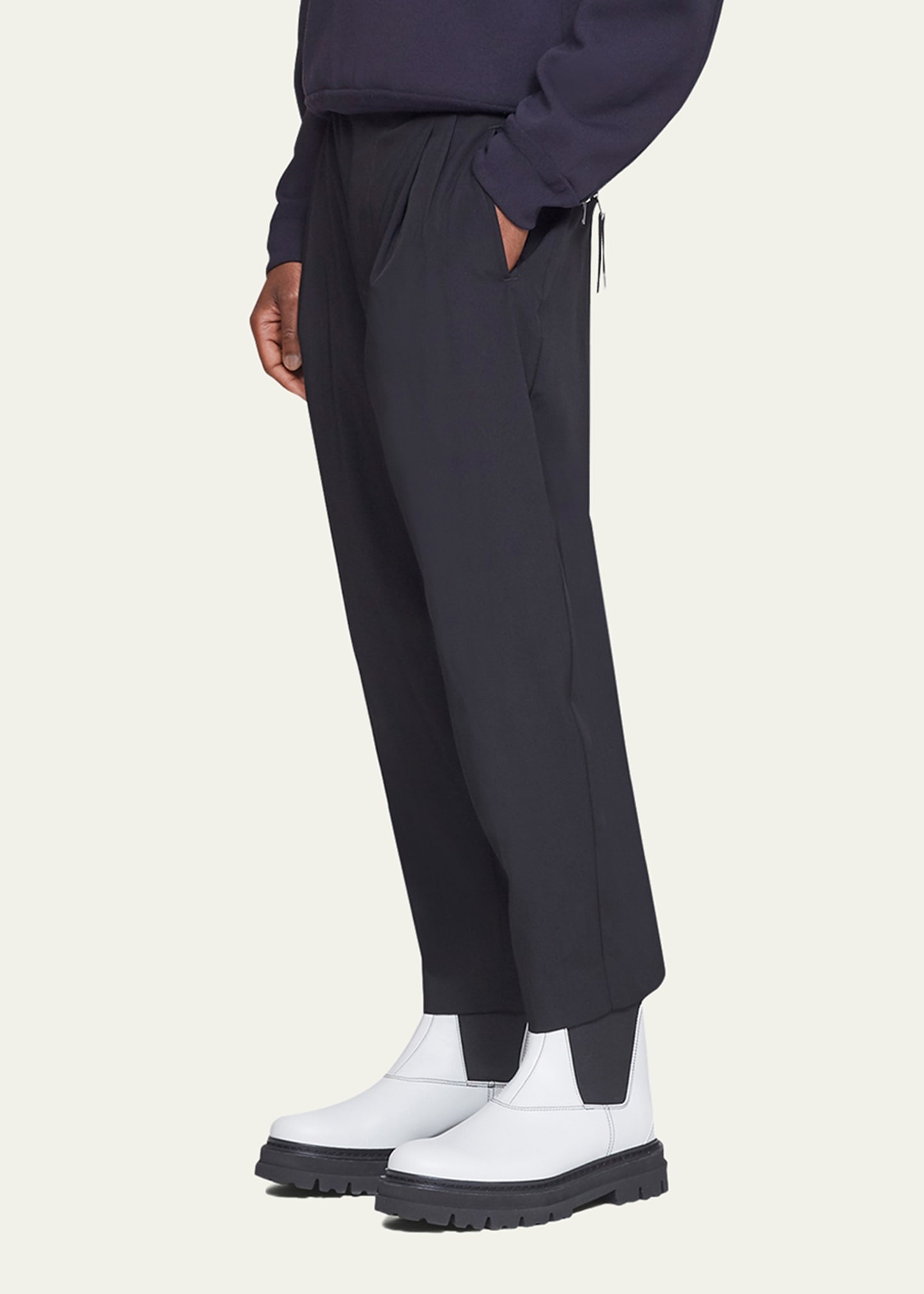 Men's Drop-Crotch Tapered Trousers - 4