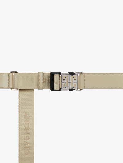 Givenchy 4G GIVENCHY BELT IN LEATHER AND CANVAS outlook