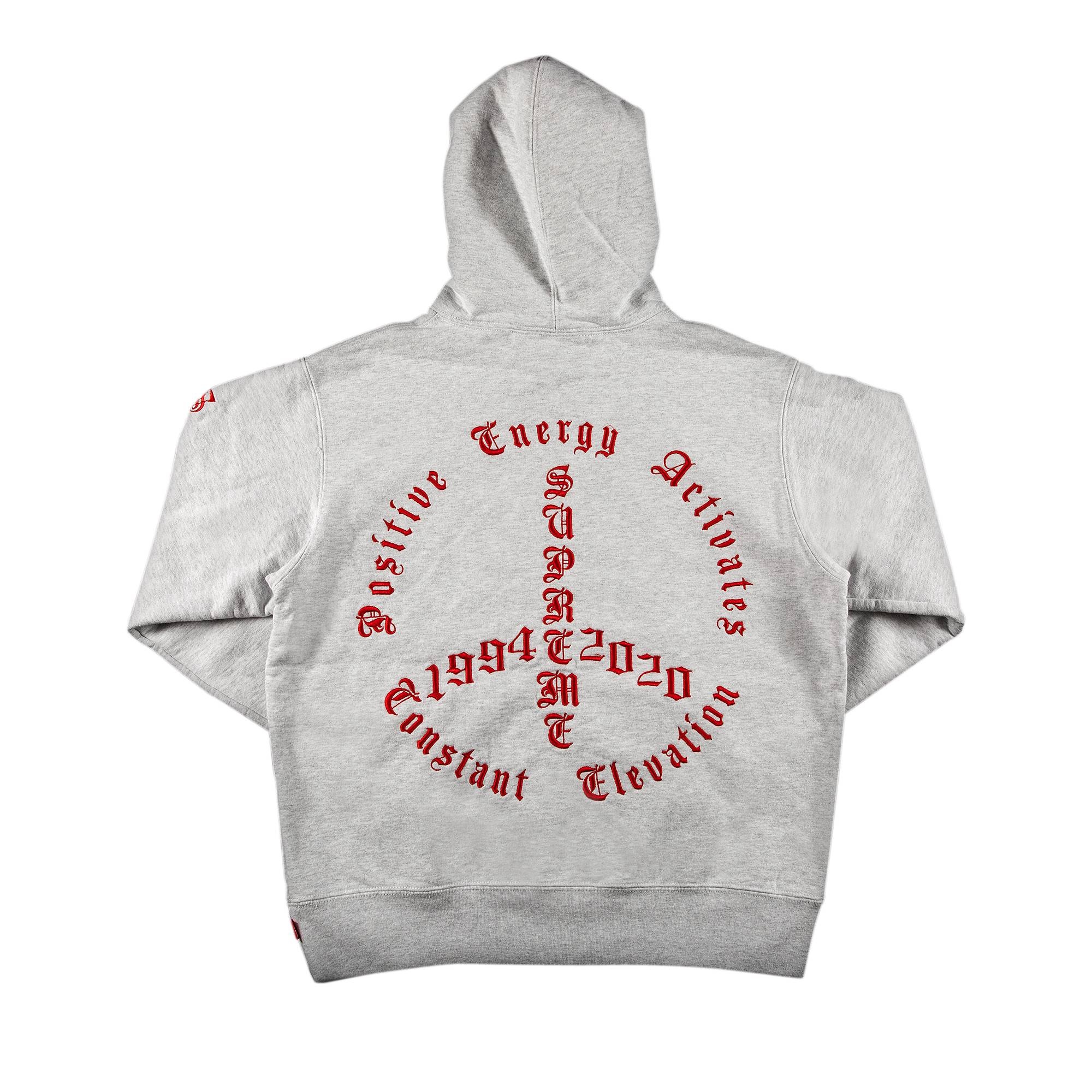 Supreme Peace Hooded Sweatshirt 'Ash Grey' - 2