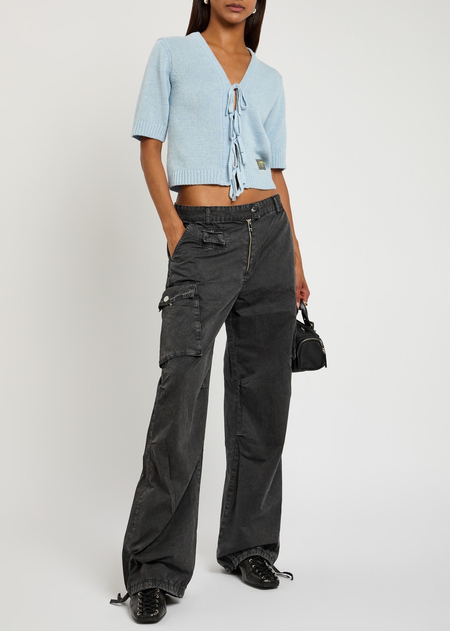 Ganni Washed Cotton Trousers - 4