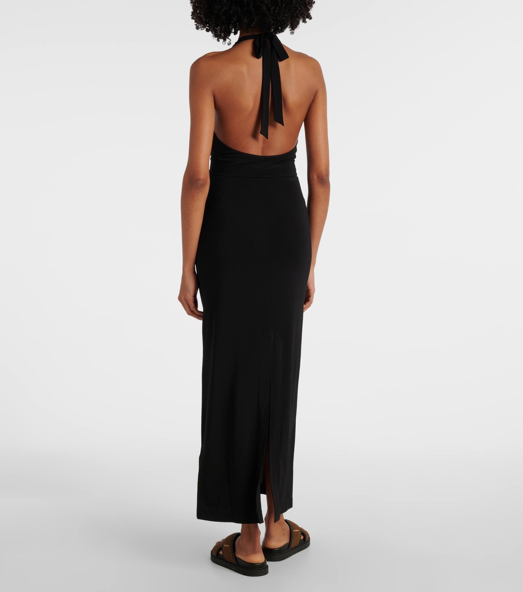 Ghiotto cutout halterneck maxi dress - 3