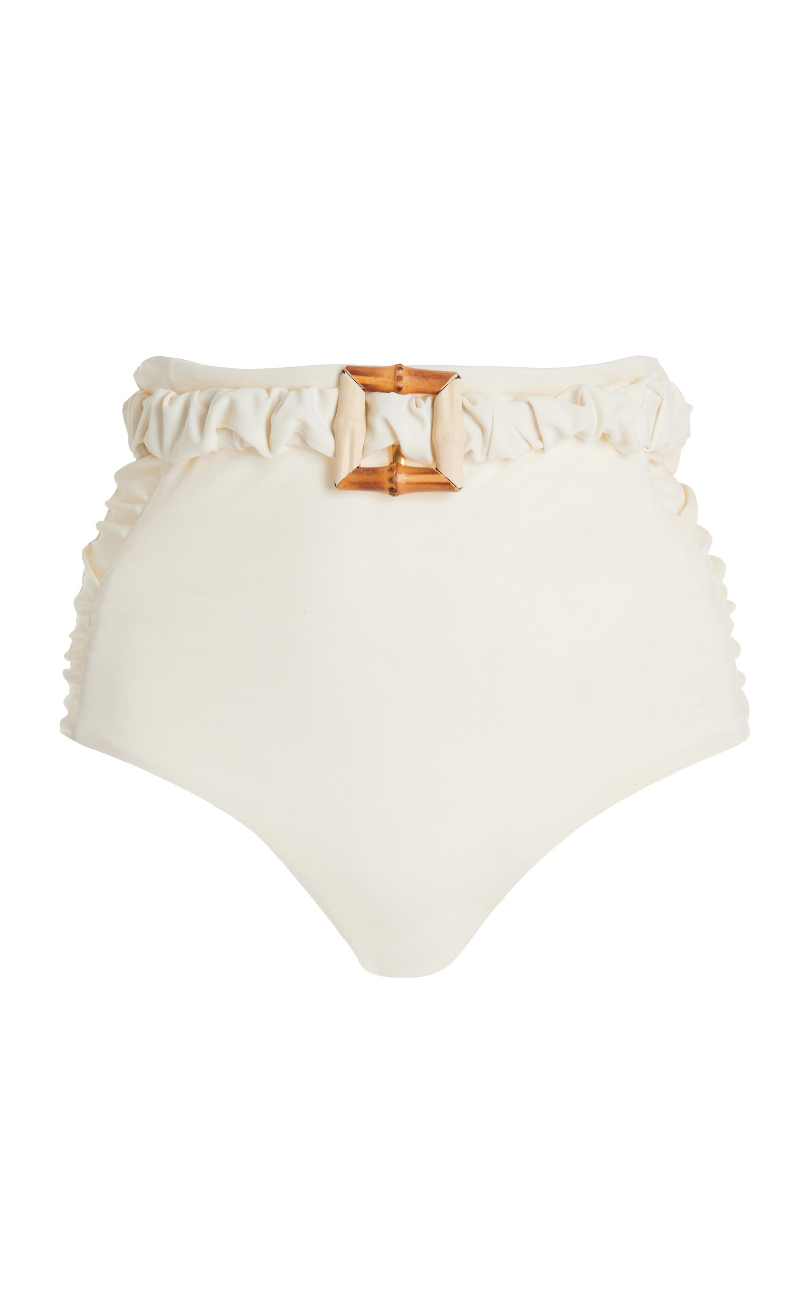 Mahaba Buckle-Detailed Bikini Bottom white - 1